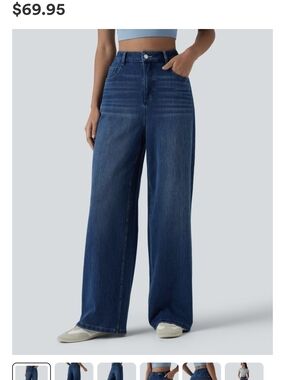 Halara Flex High Waisted Wide Leg Jeans NWOT